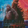 Godzilla VS Kong Gorilla Poster Diamond Painting