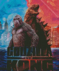 Godzilla VS Kong Gorilla Poster Diamond Painting