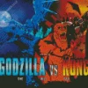 King Kong VS Godzilla Poster Diamond Painting