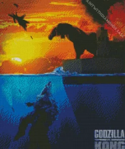 Godzilla VS Kong Poster Diamond Painting