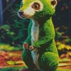 Green Meerkat Diamond Painting