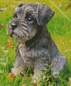 Grey Schnauzer Diamond Painting