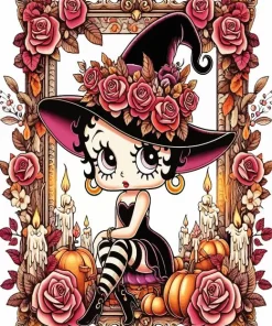 Halloween Betty Boop Diamond Painting