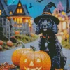 Halloween Boykin Spaniel Diamond Painting