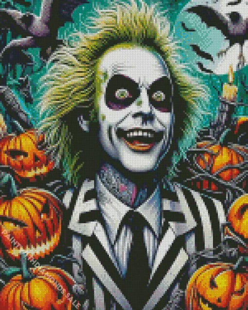 Halloween Beetlejuice Diamond Paintings