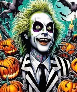 Halloween Beetlejuice Diamond Paintings