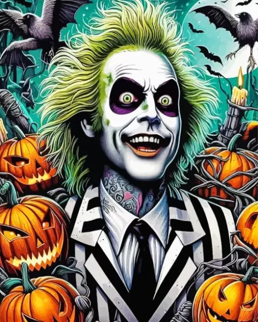 Halloween Beetlejuice Diamond Paintings