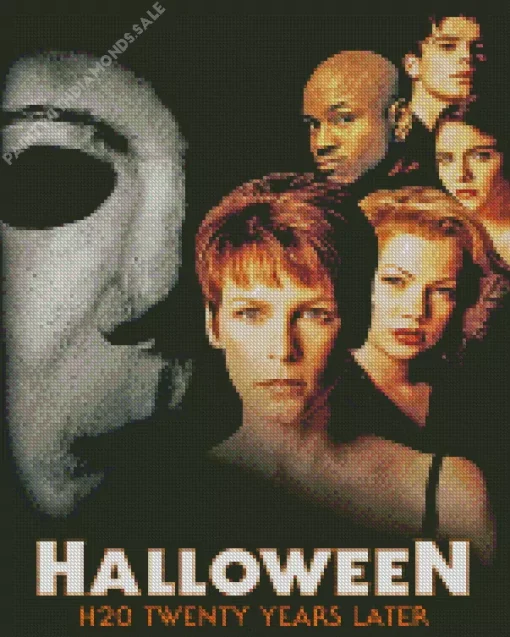 halloween h20 twenty years later poster Diamond With Numbers