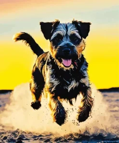 Happy Schnauzer Diamond Painting