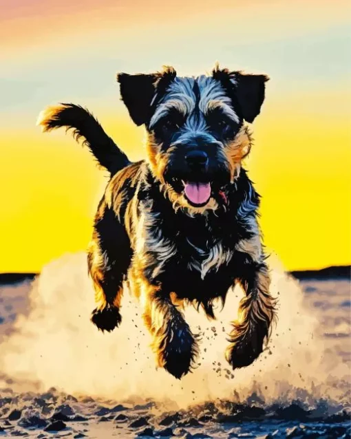 Happy Schnauzer Diamond Painting