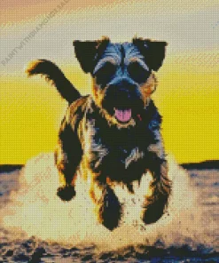 Happy Schnauzer Diamond Painting