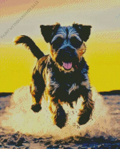 Happy Schnauzer Diamond Painting