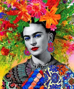 Floral Frida Kahlo Diamond Painting