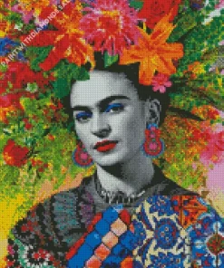 Floral Frida Kahlo Diamond Painting