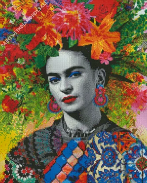 Floral Frida Kahlo Diamond Painting