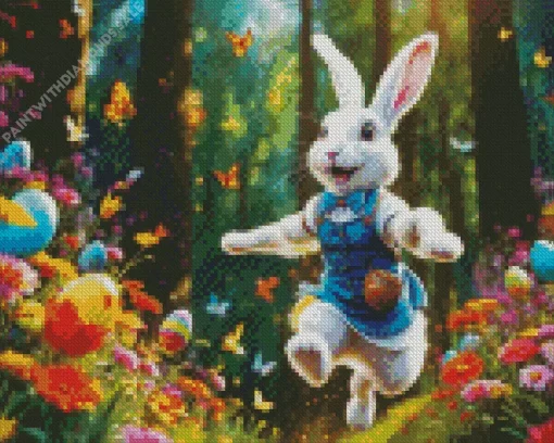 Happy Easter Bunny Diamond Painting