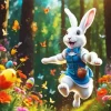 Happy Easter Bunny Diamond Painting