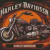 harley davidson poster Diamond With Numbers