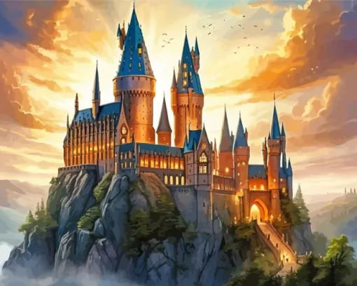 hogwarts castle harry potter Diamond Paintings