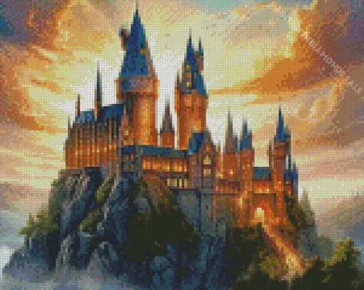 hogwarts castle harry potter Diamond Paints