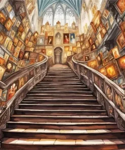 hogwarts staircase Diamond Paintings