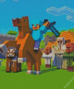 Horse Minecraft Diamond Painting