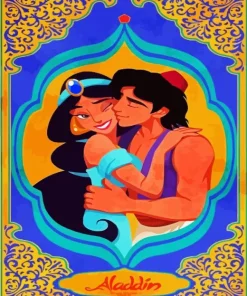 Aladdin And Jasmine Art Diamond Painting