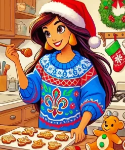 Jasmine Disney Christmas Diamond Painting