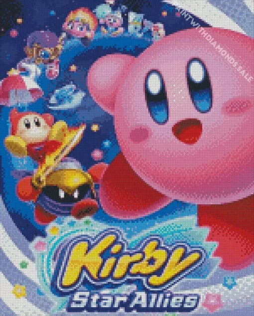 kirby star allies Diamond With Numbers