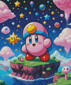 kirby video game Diamond With Numbers