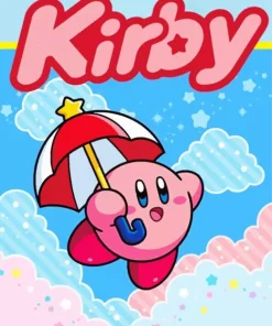 kirby video game poster Diamond Paints