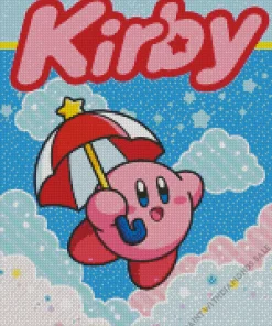 kirby video game poster Diamond With Numbers