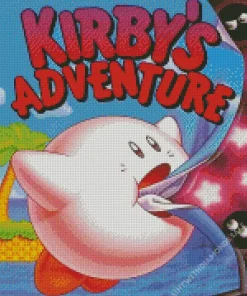 kirbys adventure video game Diamond With Numbers