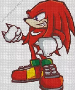 Knuckles The Echidna Diamond Painting