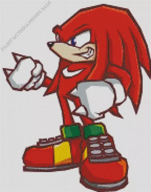 Knuckles The Echidna Diamond Painting