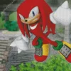 Knuckles The Echidna Character Diamond Painting