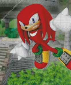 Knuckles The Echidna Character Diamond Painting