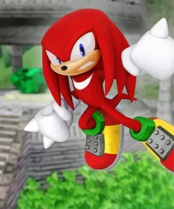 Knuckles The Echidna Character Diamond Painting