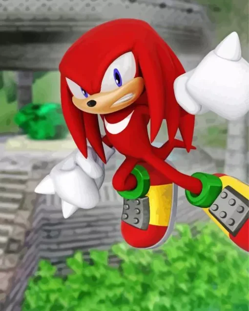 Knuckles The Echidna Character Diamond Painting