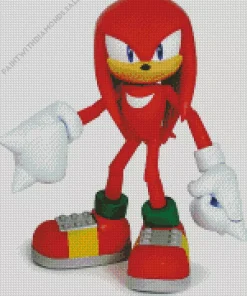 Knuckles The Echidna In Sonic The Hedgehog Diamond Painting