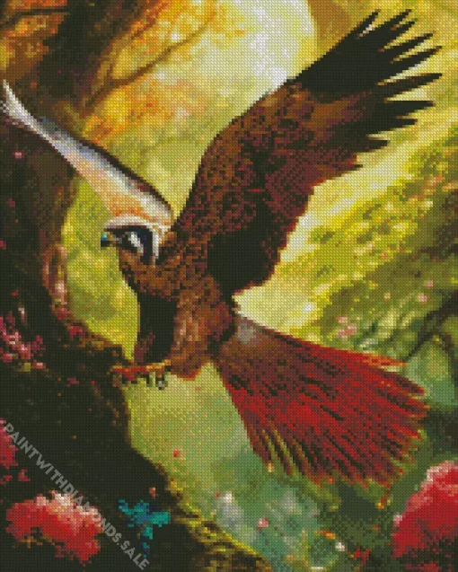 Magical Black Kite Diamond Painting