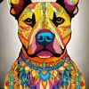 Mandala Pit Bull Diamond Painting