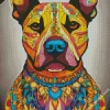 Mandala Pit Bull Diamond Painting