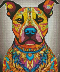 Mandala Pit Bull Diamond Painting