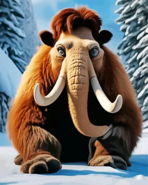 Manny In Ice Age Diamond Painting