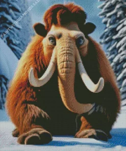 Manny In Ice Age Diamond Painting