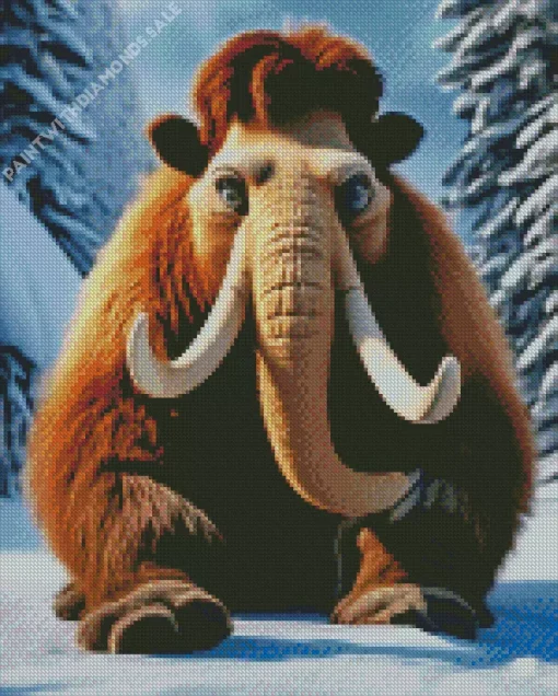 Manny In Ice Age Diamond Painting