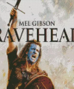 Mel Gibson In Braveheart Diamond Painting