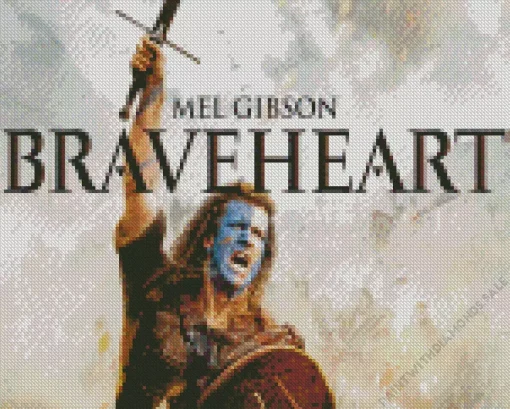 Mel Gibson In Braveheart Diamond Painting