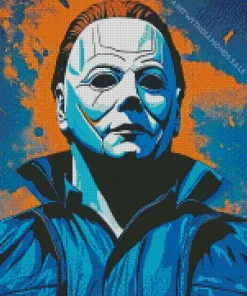 michael myers art Diamond With Numbers